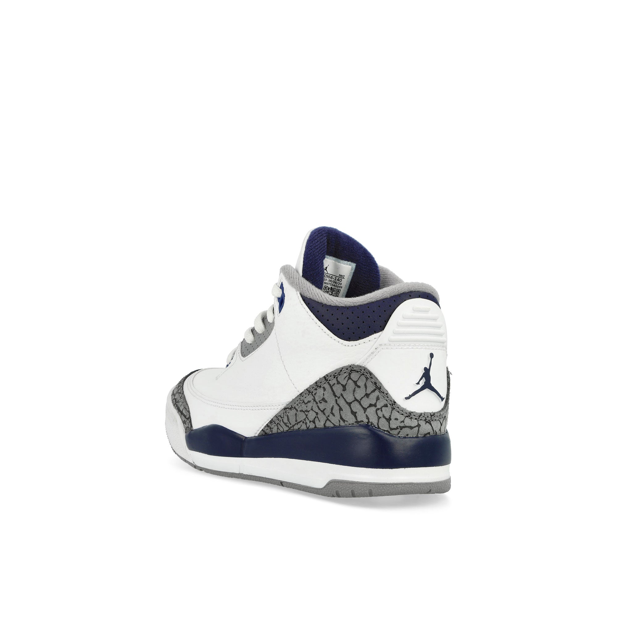 Jordan Jordan 3 Retro PS White / Midnight Navy - Cement Grey - Black Mid Top Sneakers  Material | Overkill
