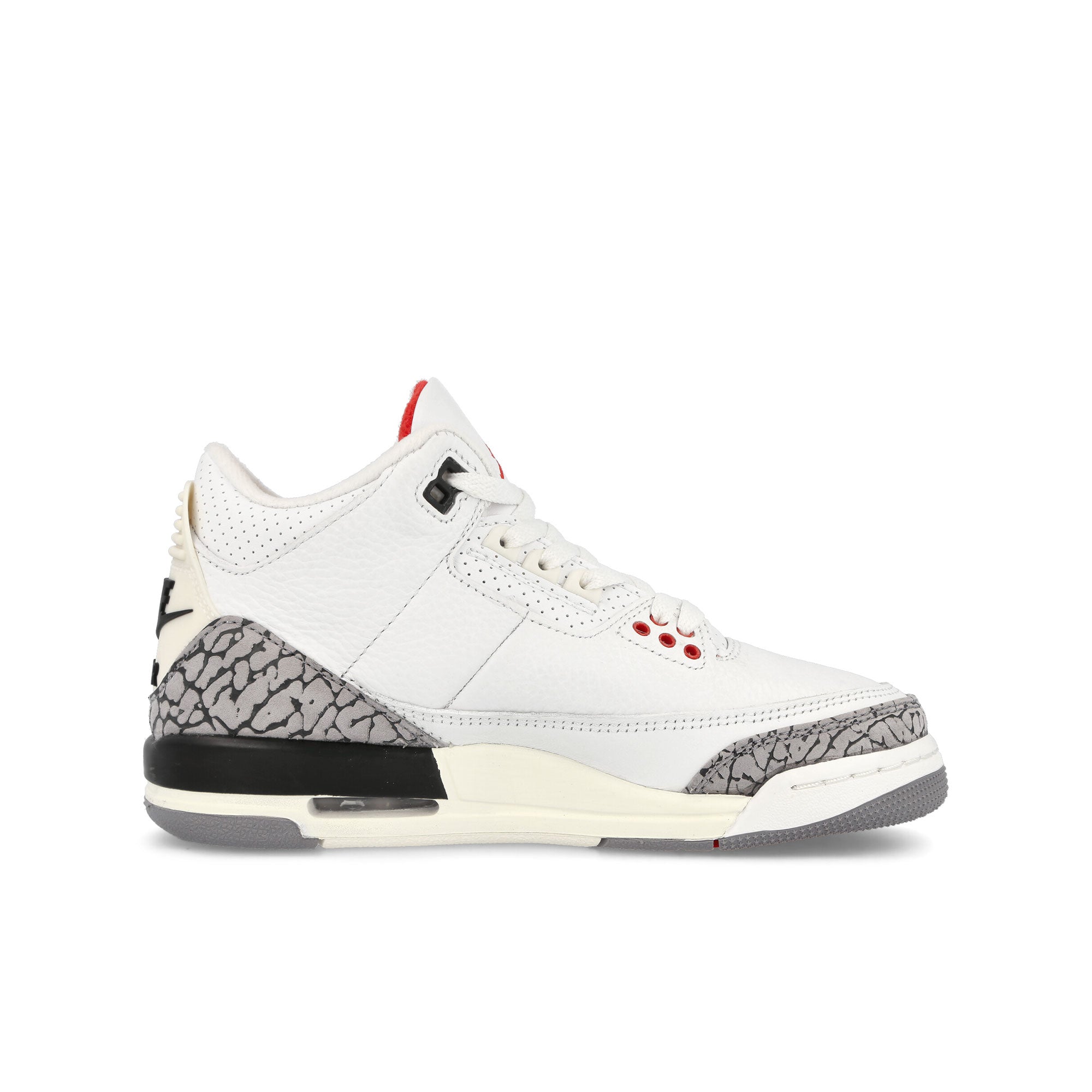 Jordan Air Jordan 3 Retro GS Summit White / Fire Red - Black Sneakers  Silhouette | Overkill