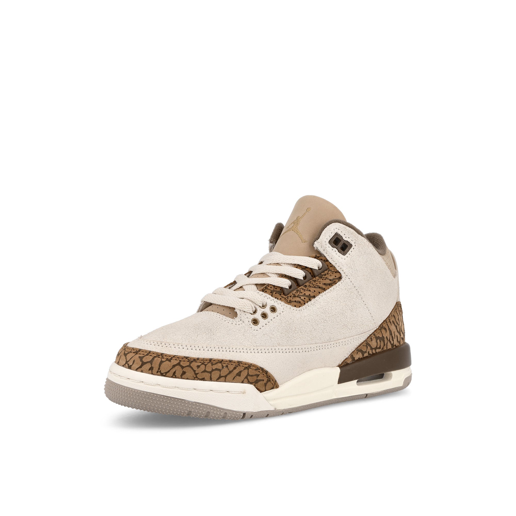 Jordan Air Jordan 3 Retro GS Light Orewood Brown / Metallic Gold Sneakers  Close Up | Overkill