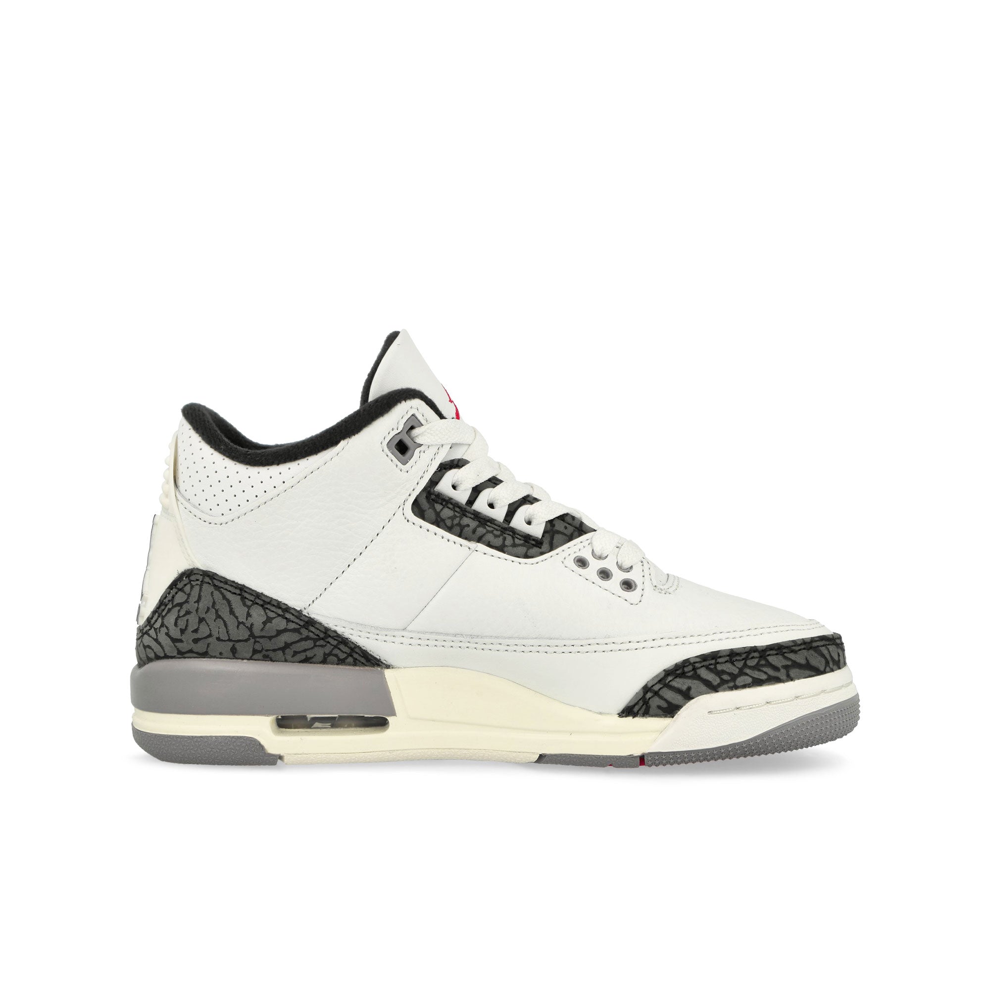 Jordan Air Jordan 3 Retro GS Summit White / Fire Red - Cement Grey - Black Mid Top Sneakers  Silhouette | Overkill