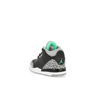 Jordan Jordan 3 Retro TD Black / Green Glow -Wolf Grey - White Mid Top Sneakers  Material | Overkill