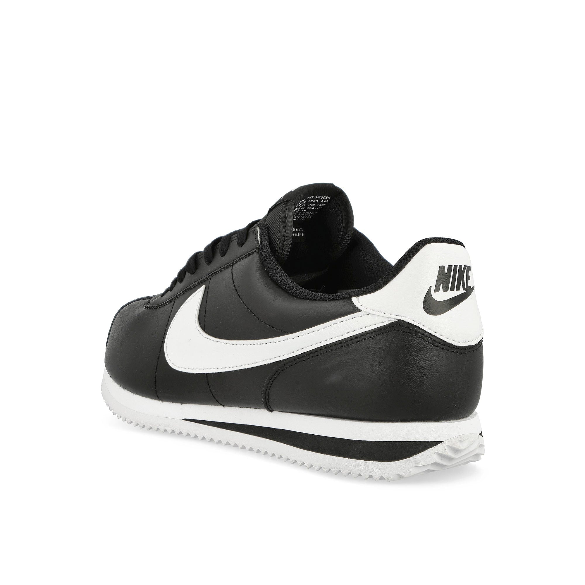 Nike Cortez Black / White Low Top Sneakers  Material | Overkill