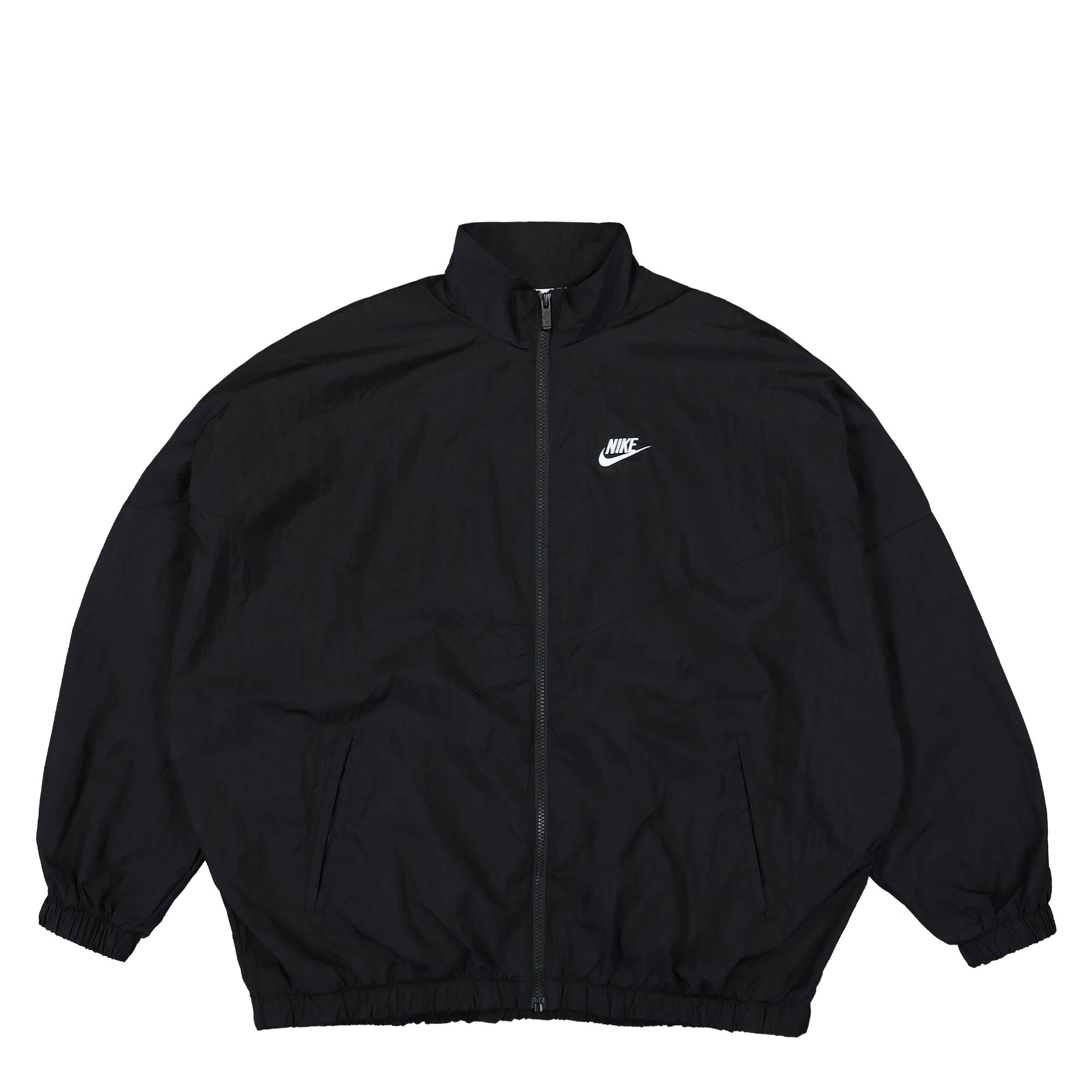 Nike W Essential Windrunner Woven Jacket Black / Black / White Jackets DM6185 010 | Overkill