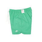 Nike Club Woven Lined Flow Shorts Spring Green / White Shorts Close-up | Overkill