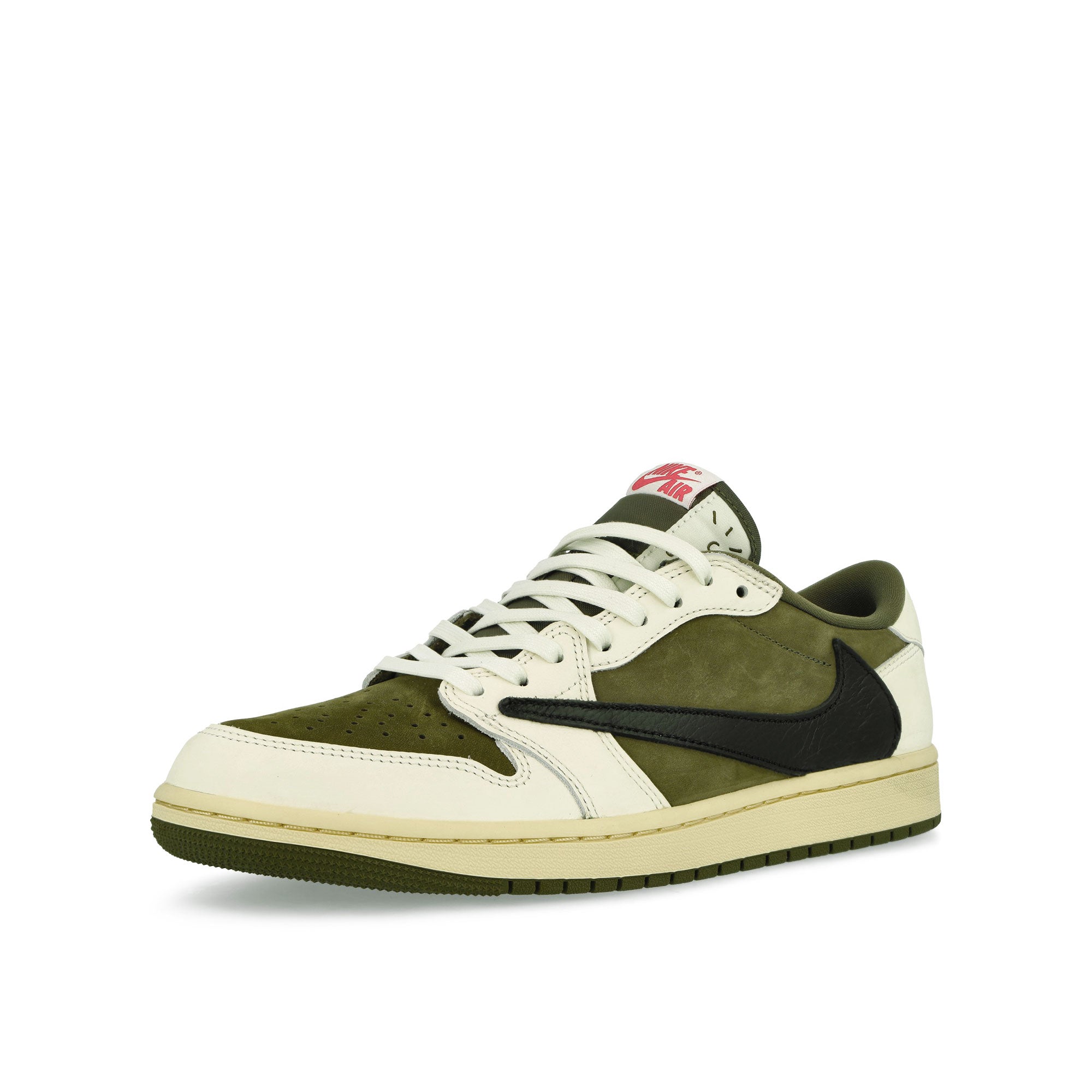 Jordan Air Jordan 1 Low OG SP Medium Olive / Black - Sail - Muslin Low Top Sneakers  Close Up | Overkill