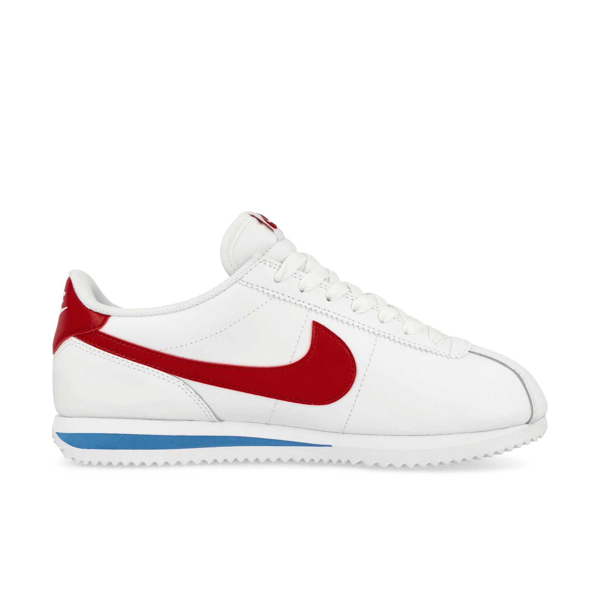 Nike W Cortez Leather White / Varsity Red - Varsity Blue Low Top Sneakers  Silhouette | Overkill