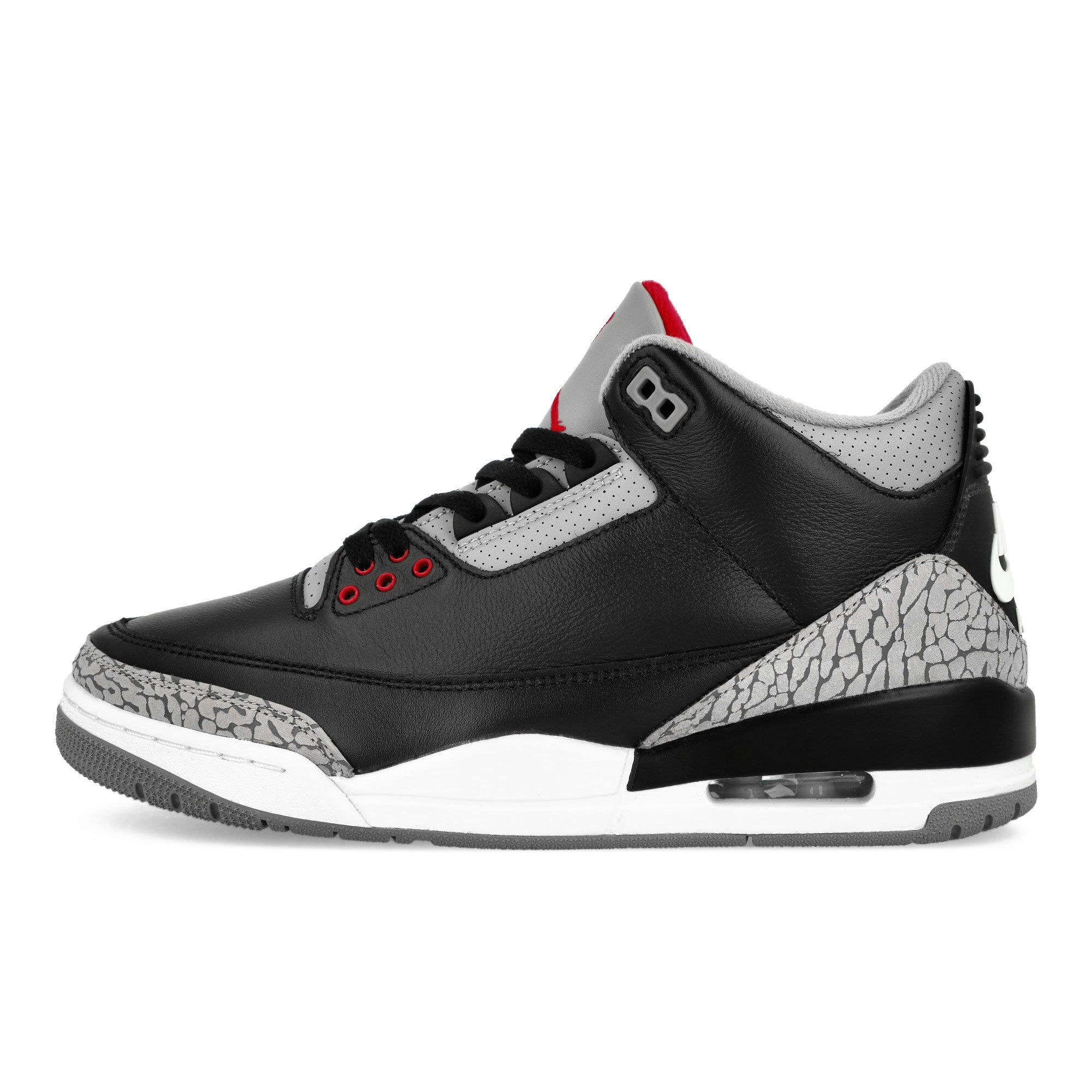Jordan Air Jordan 3 Retro Black / Fire Red - Cement Grey - Summit White Mid Top Sneakers DN3707 010 | Overkill