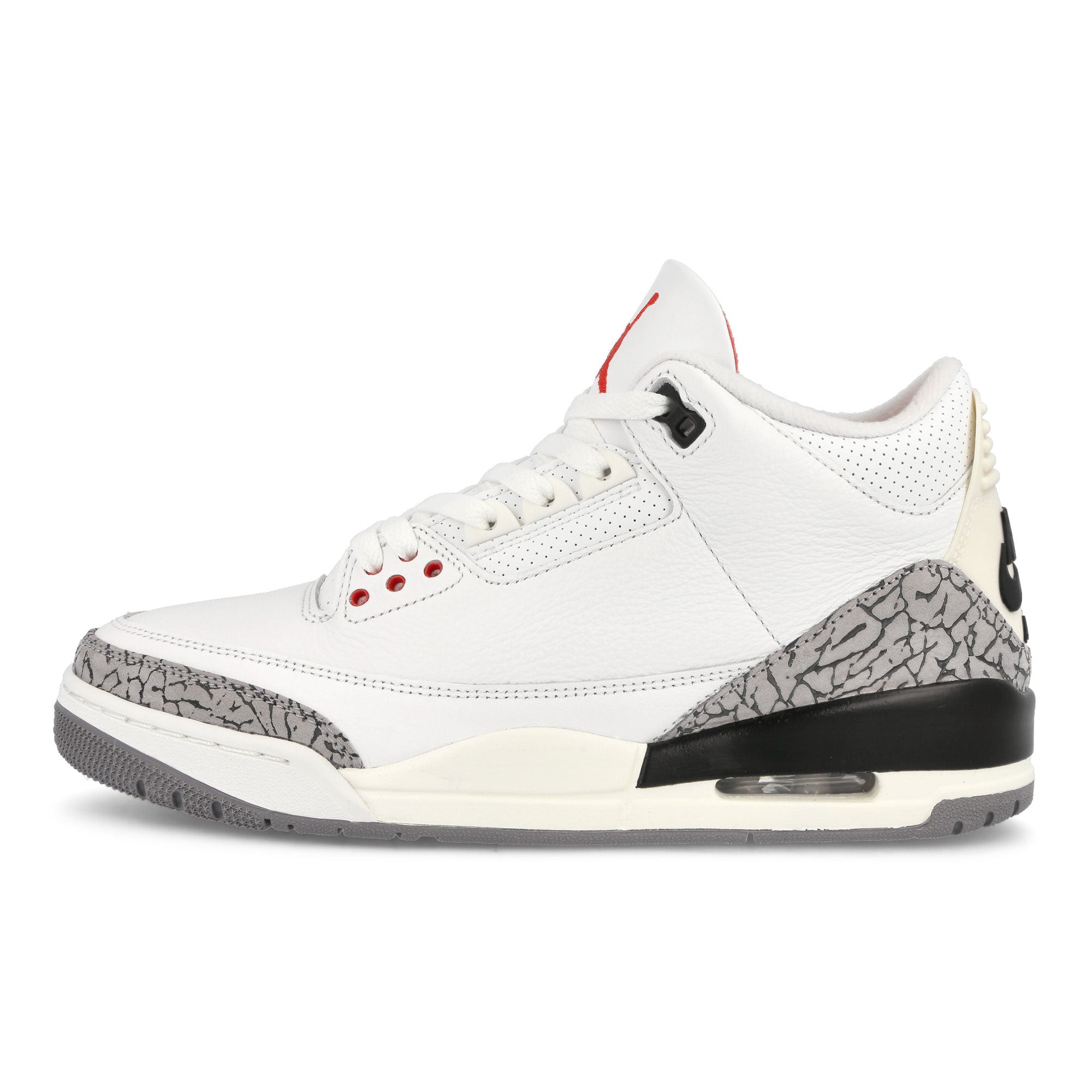 Jordan Air Jordan 3 Retro Summit White / Fire Red - Black Mid Top Sneakers DN3707 100 | Overkill