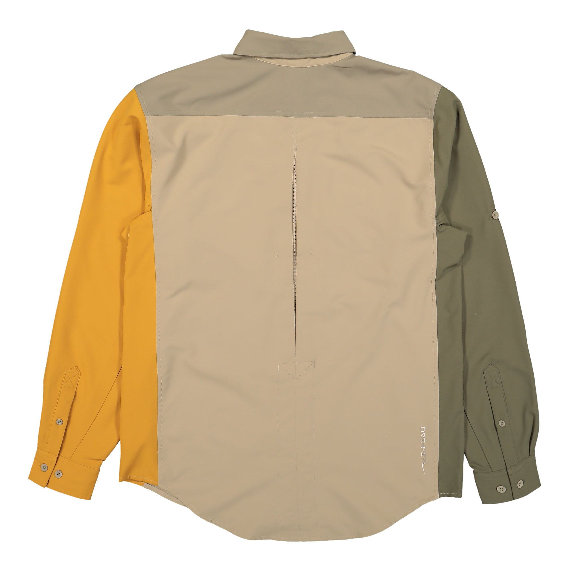 Nike ACG Dri-Fit UV Devastation Trail Top Khaki / Matte Olive / Gold Suede / Sanddrift Shirts Material | Overkill