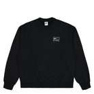 Nike Stussy x Nike Washed Fleece Sweat Crew Black / Sail Sweatshirts DO5310 010 | Overkill