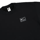 Nike Stussy x Nike Washed Fleece Sweat Crew Black / Sail Sweatshirts Close-up | Overkill