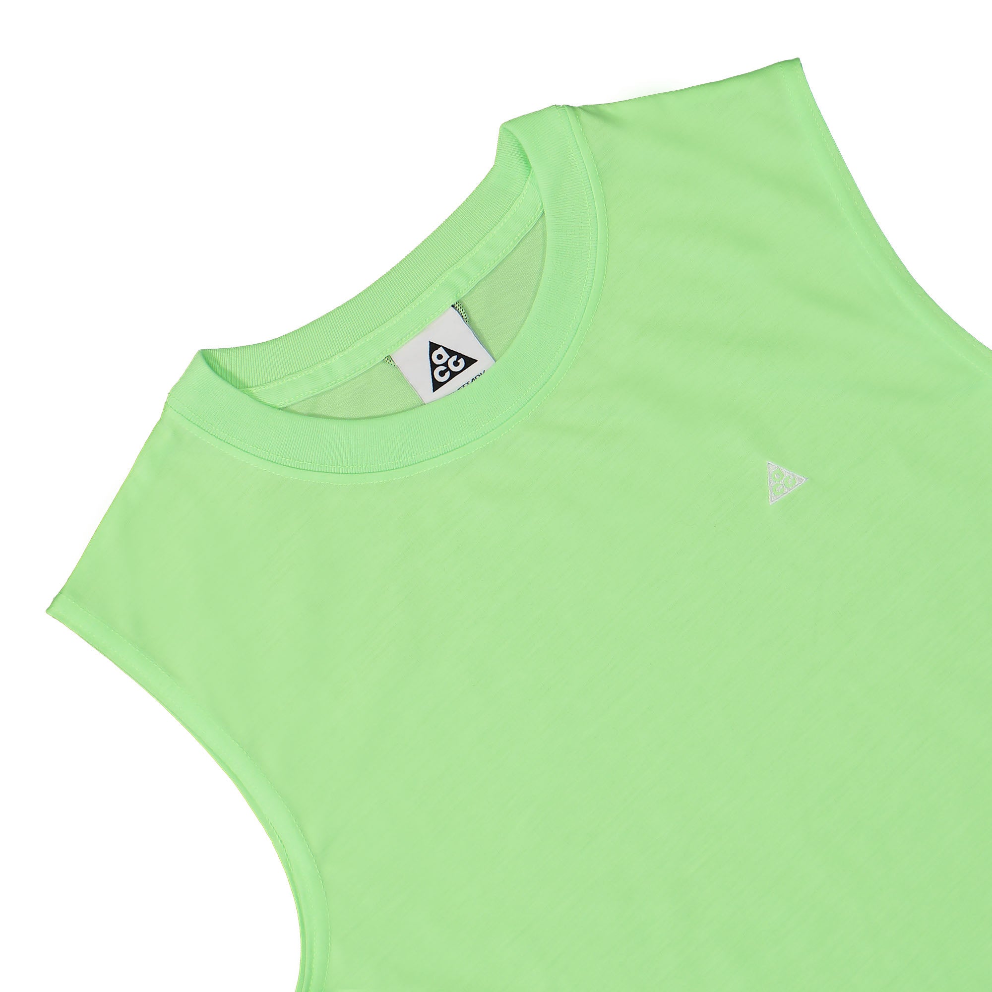 Nike W ACG Dri-FIT ADV Tanktop Lime Blast / Summit White Tops Close-up | Overkill