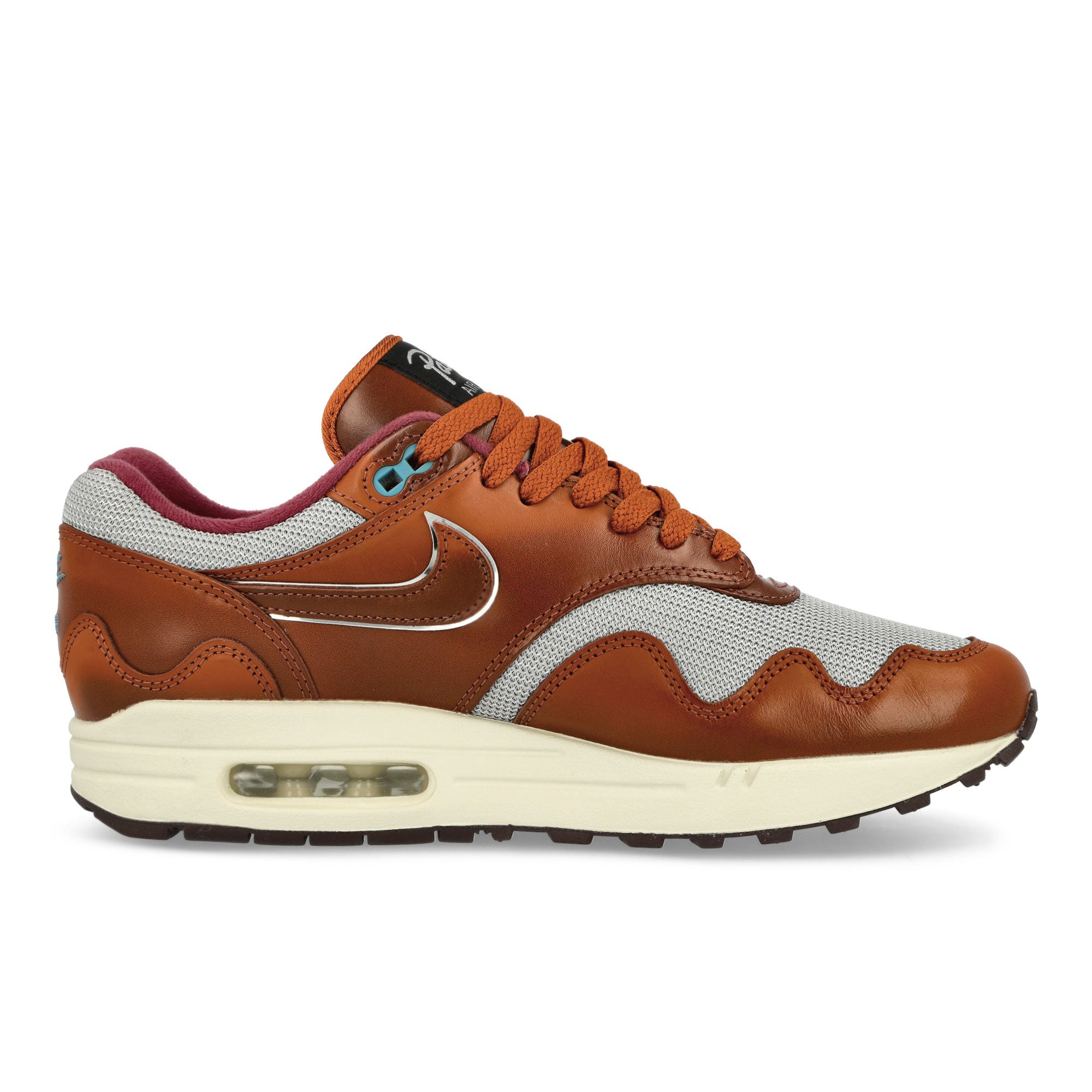 Nike Air Max 1 Dark Russet / Dark Russet - Metallic Silver Low Top Sneakers  Silhouette | Overkill