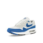 Nike Air Max 1 '86 Premium White / Royal Blue - Light Neutral Grey - Black Low Top Sneakers  Close Up | Overkill