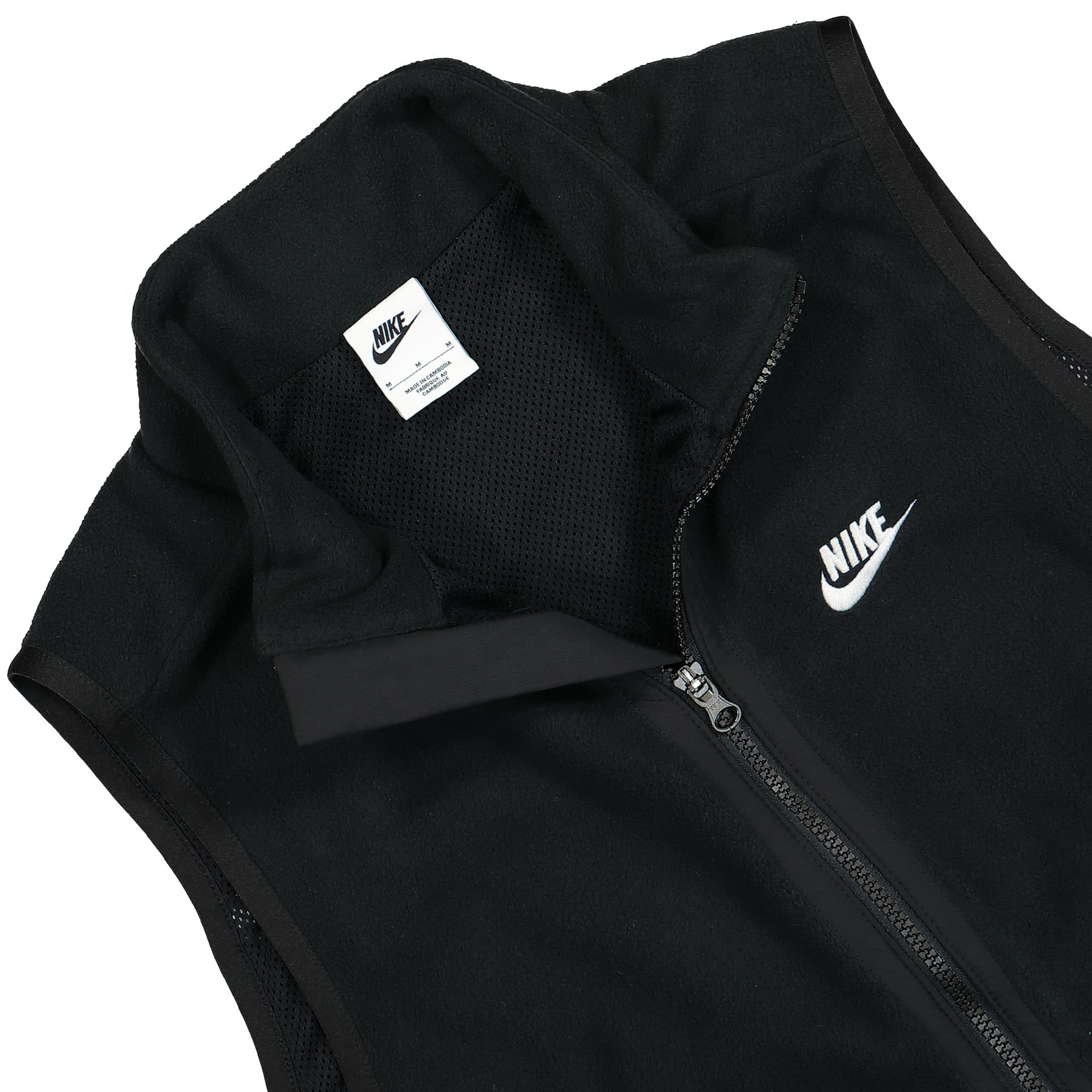 Nike Club Fleece+ Fleece Winterized Vest Black / Sail Vests Close-up | Overkill