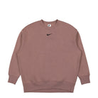 Nike W NSW Phoenix Fleece Oversize Crew Smokey Mauve / Black Sweatshirts DQ5733 208 | Overkill