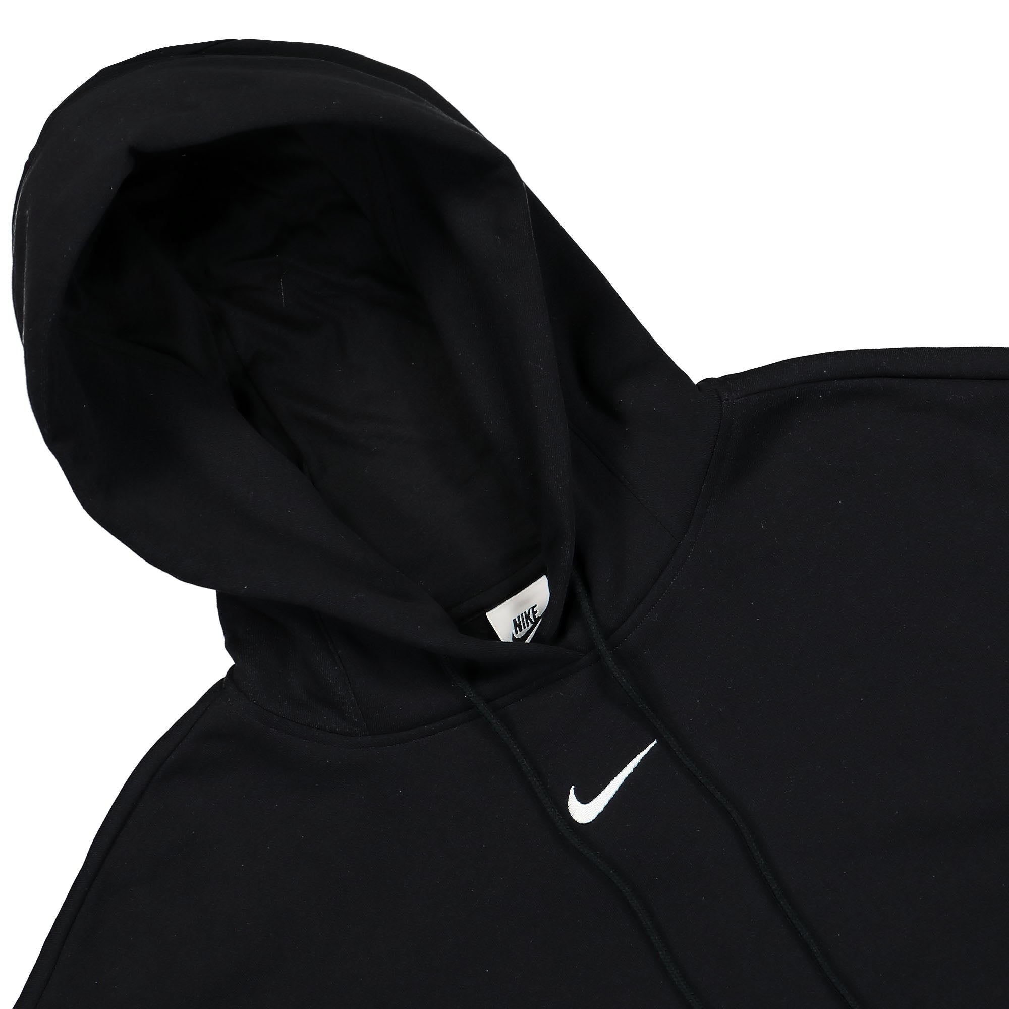 Nike Wmns Phoenix Oversized Fleece Pullover Hoodie Black Hoodies Close-up | Overkill