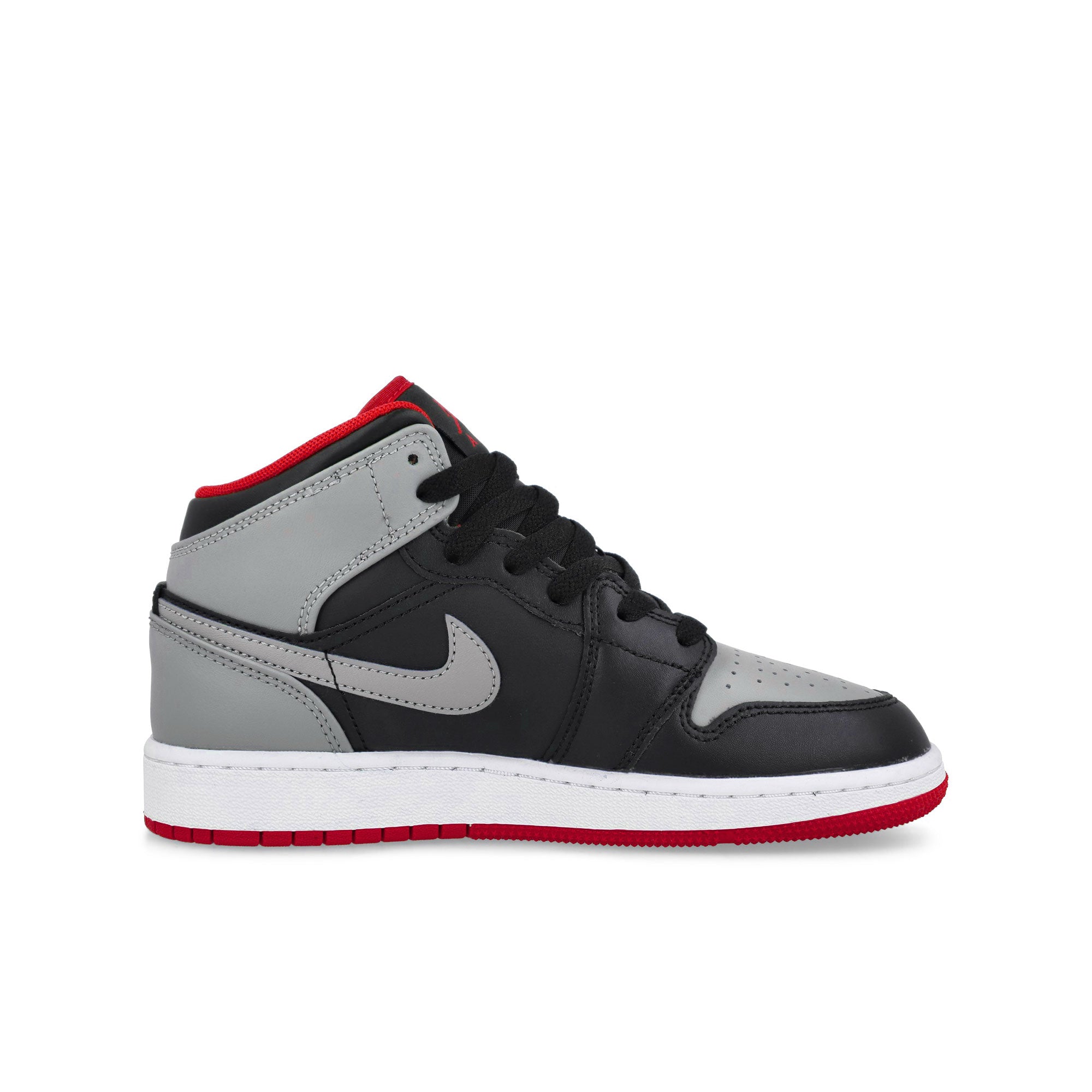 Jordan Air Jordan 1 Mid GS Black-Cement Grey - Fire Red - White Mid Top Sneakers  Silhouette | Overkill
