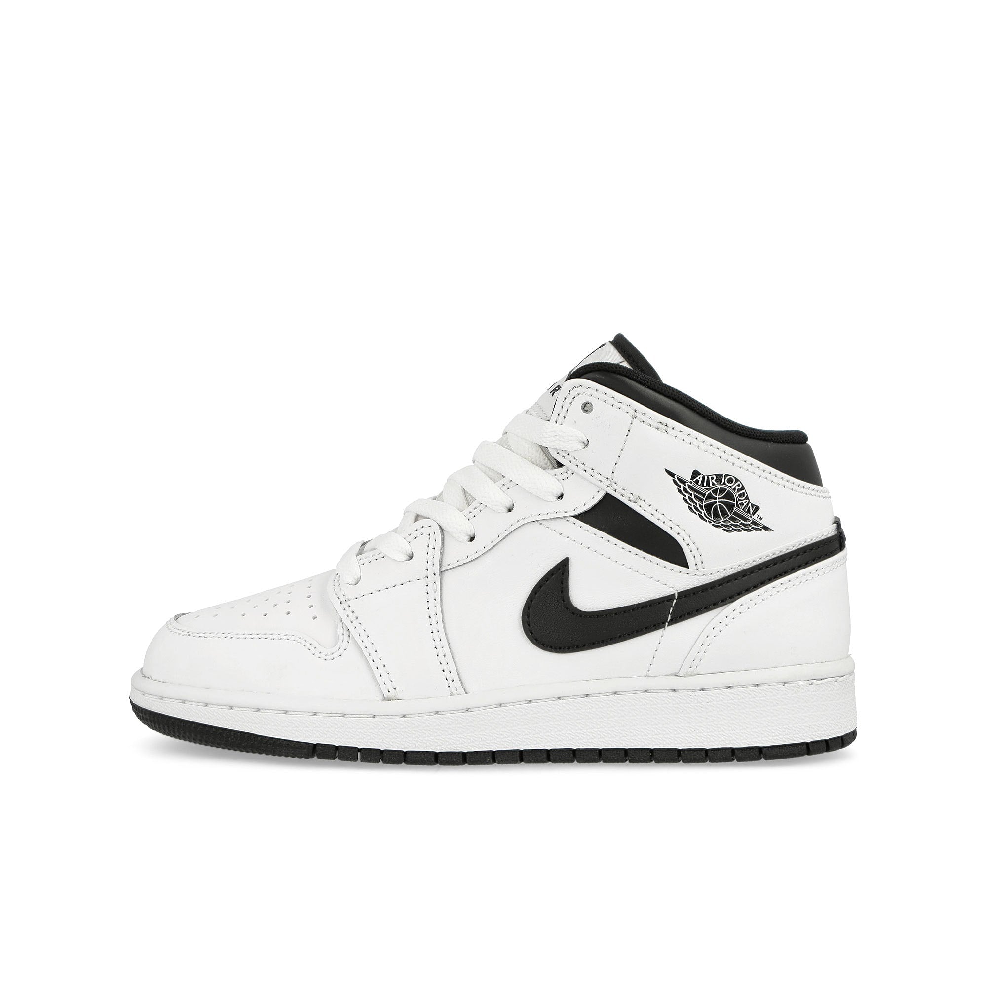 Jordan Air Jordan 1 Mid GS White / Black - White - Black Mid Top Sneakers DQ8423 132 | Overkill