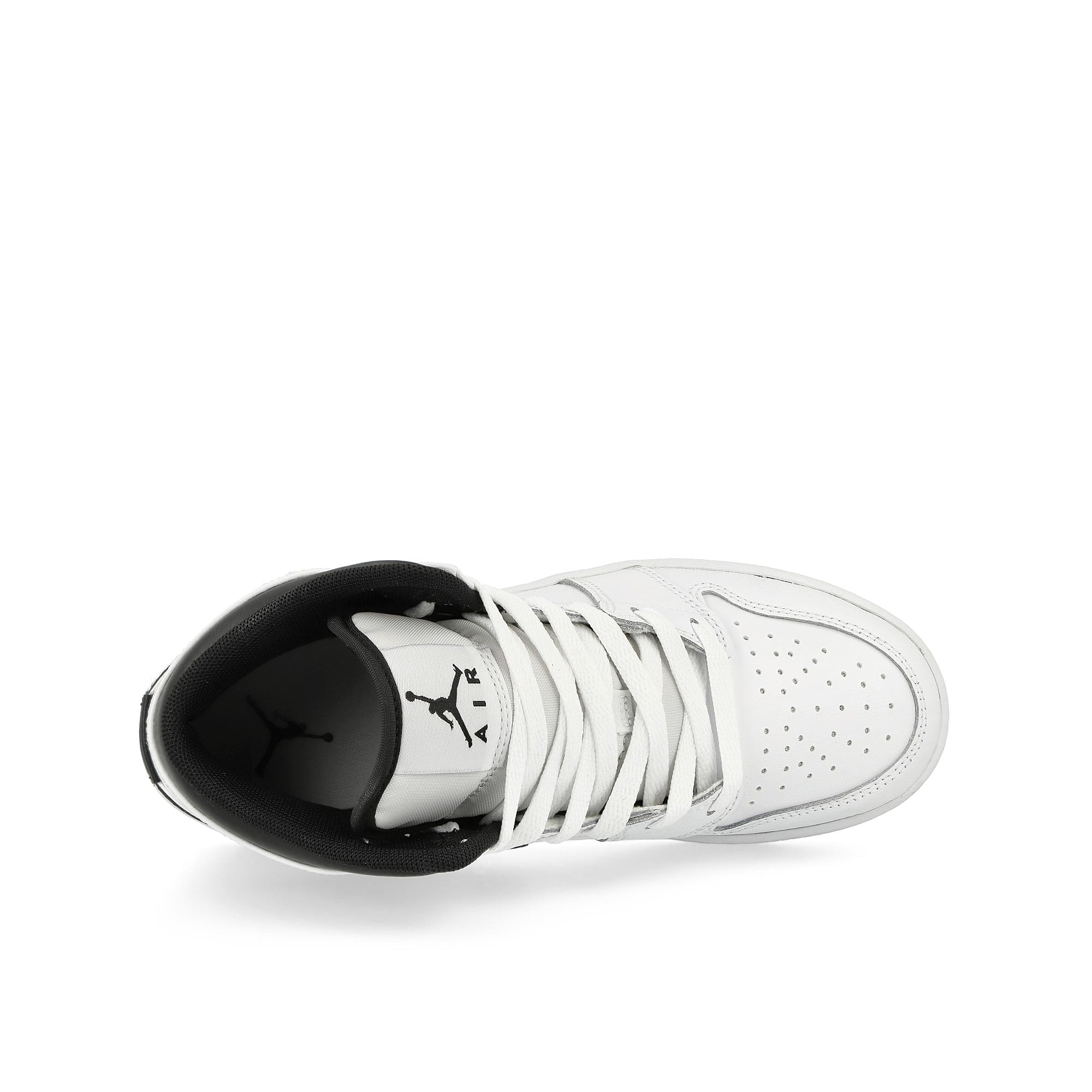 Jordan Air Jordan 1 Mid GS White / Black - White - Black Mid Top Sneakers  Detailfoto | Overkill