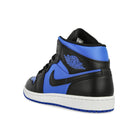 Jordan Air Jordan 1 Mid Mid Black / Royal Blue – Black - White  Mid Top Sneakers  Material | Overkill