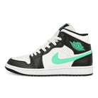 Jordan Air Jordan 1 Mid White / Green Glow - Black Mid Top Sneakers DQ8426 103 | Overkill