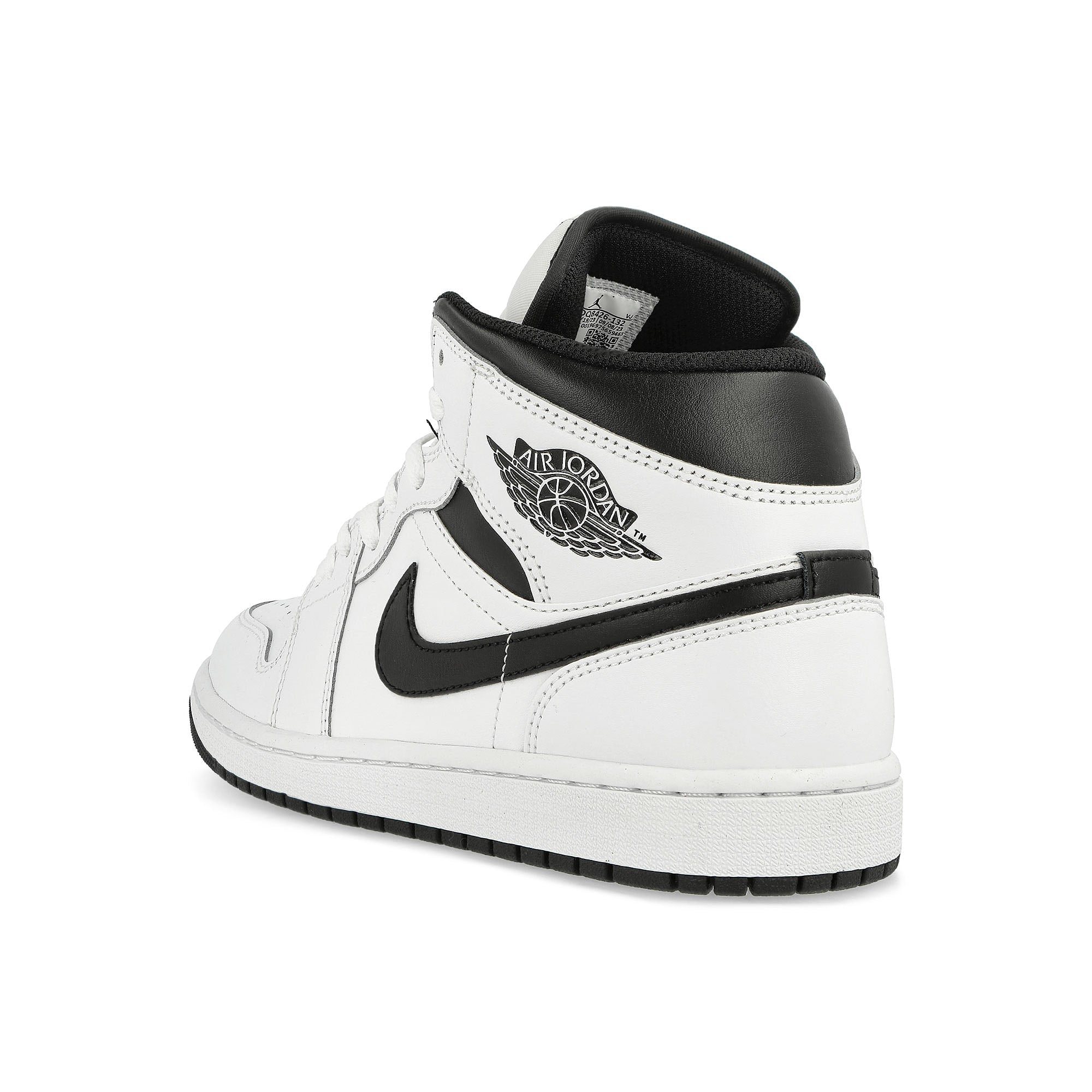 Jordan Air Jordan 1 Mid White / Black - White - Black Mid Top Sneakers  Material | Overkill