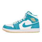 Jordan Air Jordan 1 Mid Aquatone-Celestial Gold - White Mid Top Sneakers DQ8426 400 | Overkill