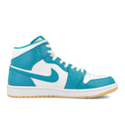 Jordan Air Jordan 1 Mid Aquatone-Celestial Gold - White Mid Top Sneakers  Silhouette | Overkill
