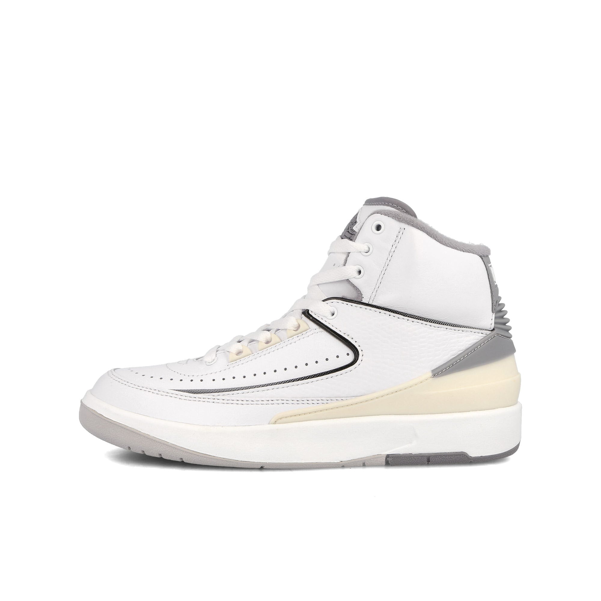 Jordan Air Jordan 2 Retro GS White-Cement Grey - Sail - Black High Top Sneakers DQ8562 100 | Overkill