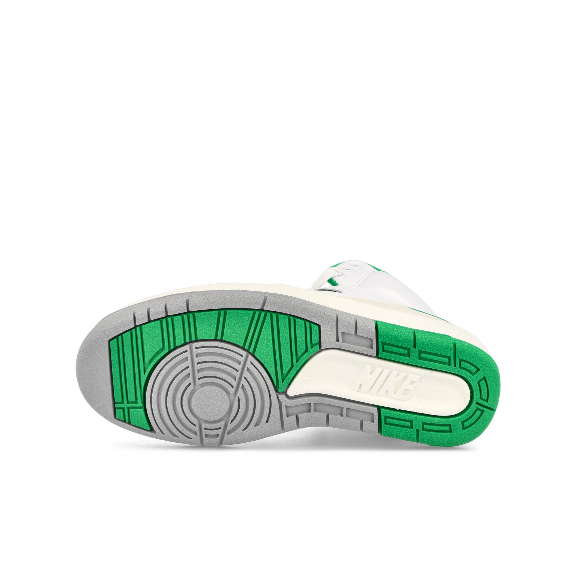 Jordan Air Jordan 2 Retro GS White / Lucky Green - Sail High Top Sneakers  Detail View 1 | Overkill
