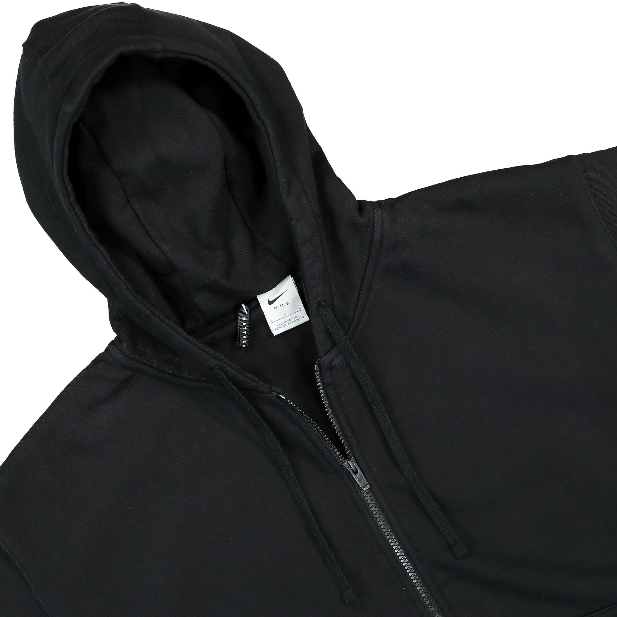 Nike Matthew M. Williams x Nike NRG Full-Zip Fleece Hoodie Black Hoodies Close-up | Overkill