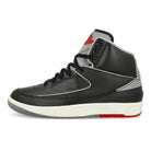 Jordan Air Jordan 2 Retro Black / Cement Grey - Fire Red - Sail High Top Sneakers DR8884 001 | Overkill
