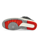 Jordan Air Jordan 2 Retro Black / Cement Grey - Fire Red - Sail High Top Sneakers  Detail View 1 | Overkill