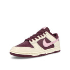 Nike Dunk Low Retro PRM Pale Ivory / Med Soft Pink - Night Maroon Low Top Sneakers  Close Up | Overkill