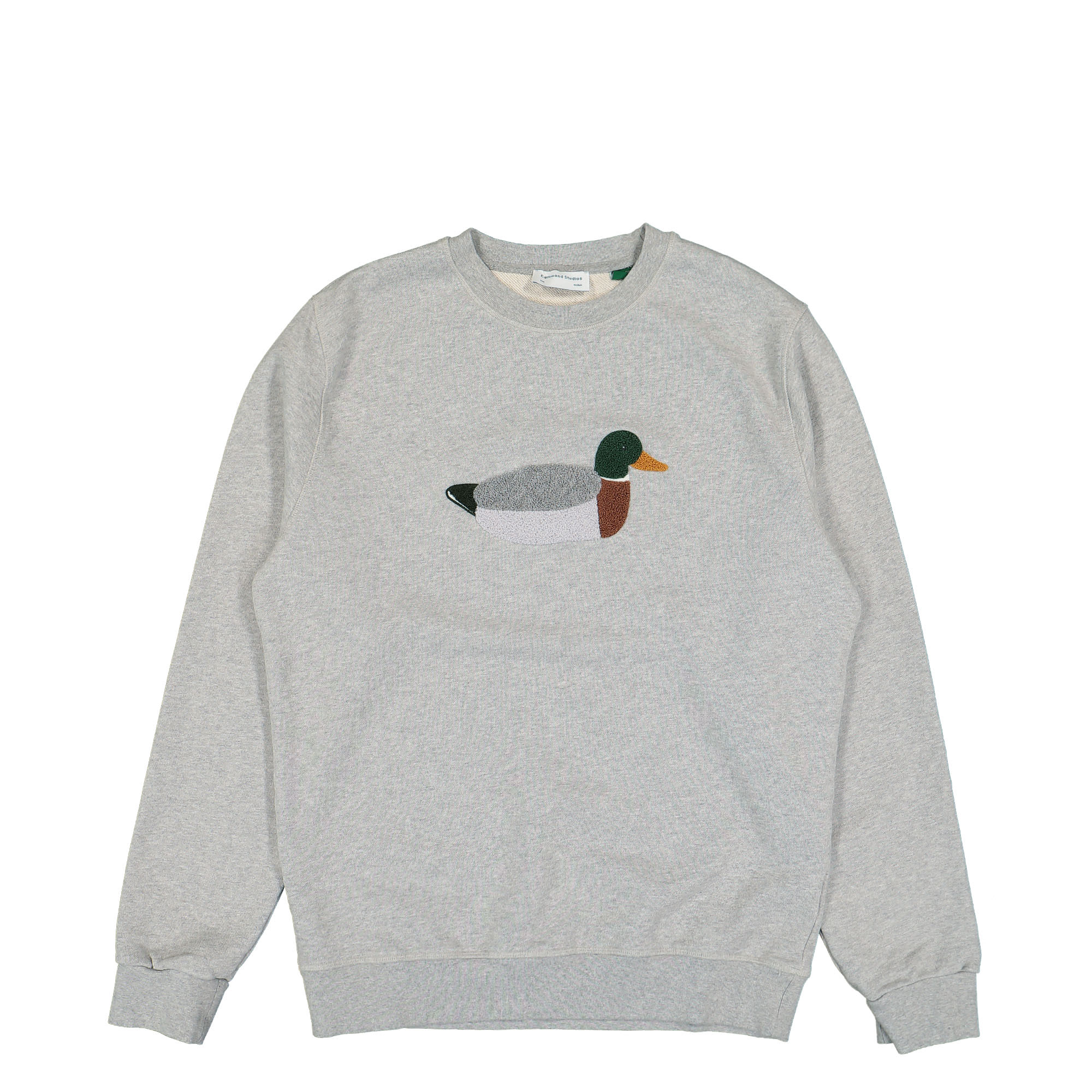 Edmmond Studios Duck Hunt Sweater Plain Grey Melange Sweatshirts 323-40-26840 | Overkill