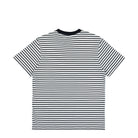 Edmmond Studios Duck Patch T-Shirt Plain Horizontal Stripes Navy T-Shirts Material | Overkill