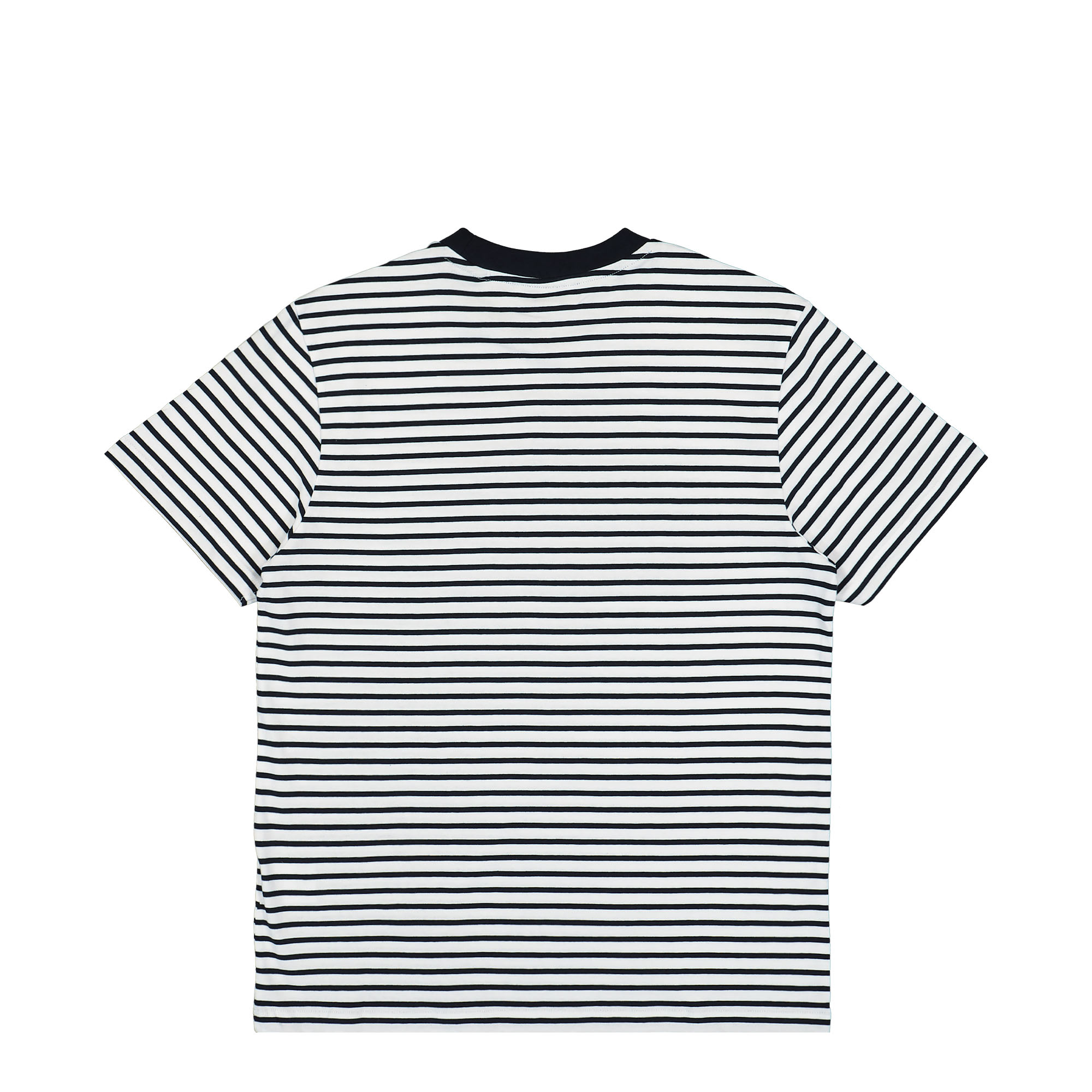Edmmond Studios Duck Patch T-Shirt Plain Horizontal Stripes Navy T-Shirts Material | Overkill