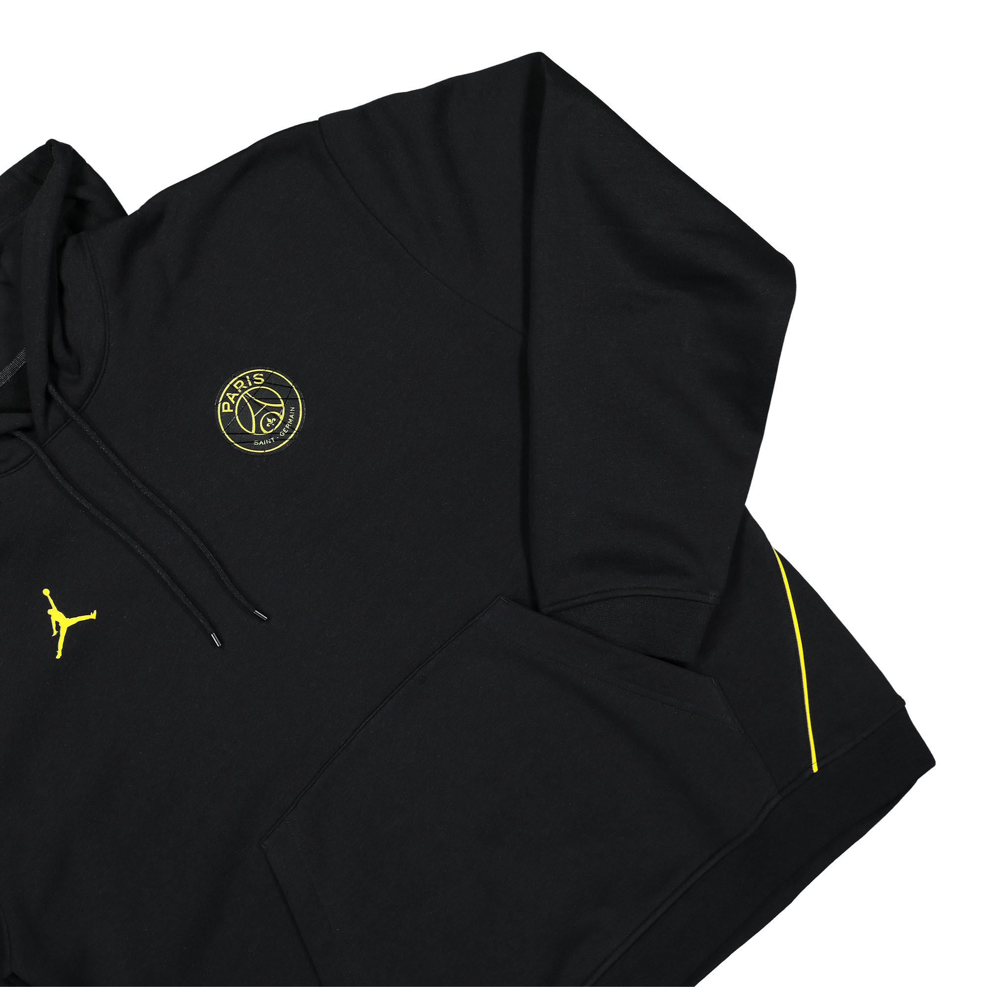 Jordan Fleece Hoodie Black / Tour Yellow Hoodies Detailfoto | Overkill