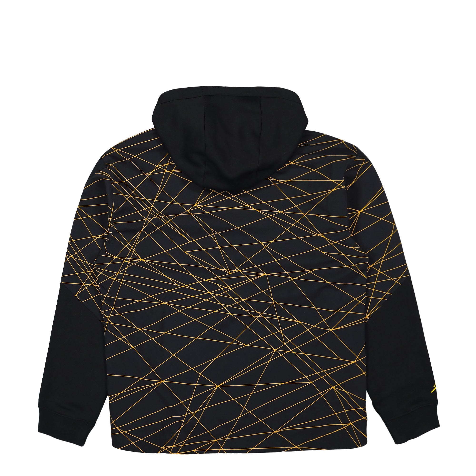 Jordan Paris Saint Germain x Air Jordan Fleece Hoodie Black / Tour Yellow Hoodies Close-up | Overkill