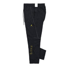 Jordan Paris Saint Germain x Air Jordan Fleece Pants Black / Tour Yellow Casual Pants Close-up | Overkill