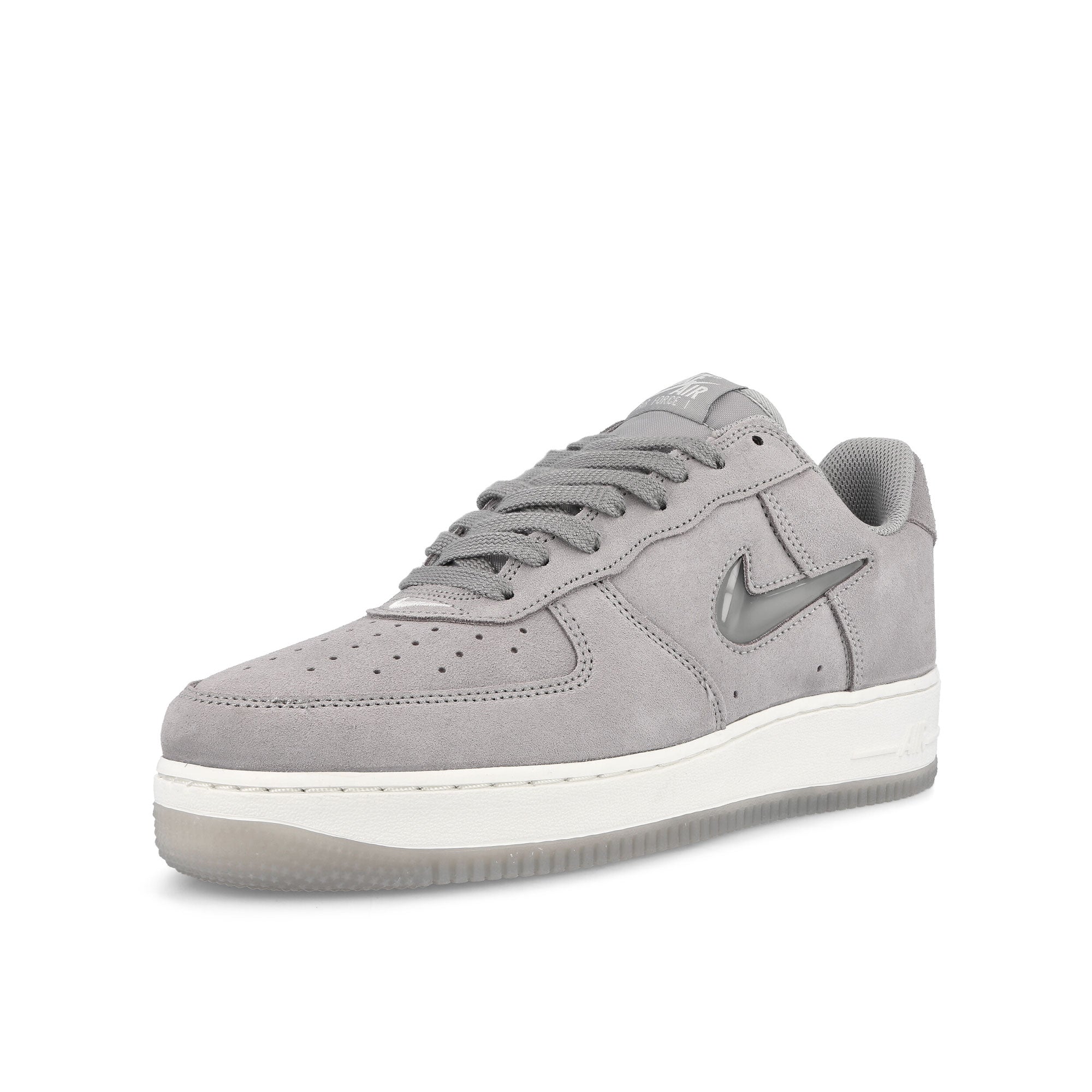 Nike Air Force 1 Low Retro Light Smoke Grey-Light Smoke Grey - Summit White Low Top Sneakers  Close Up | Overkill