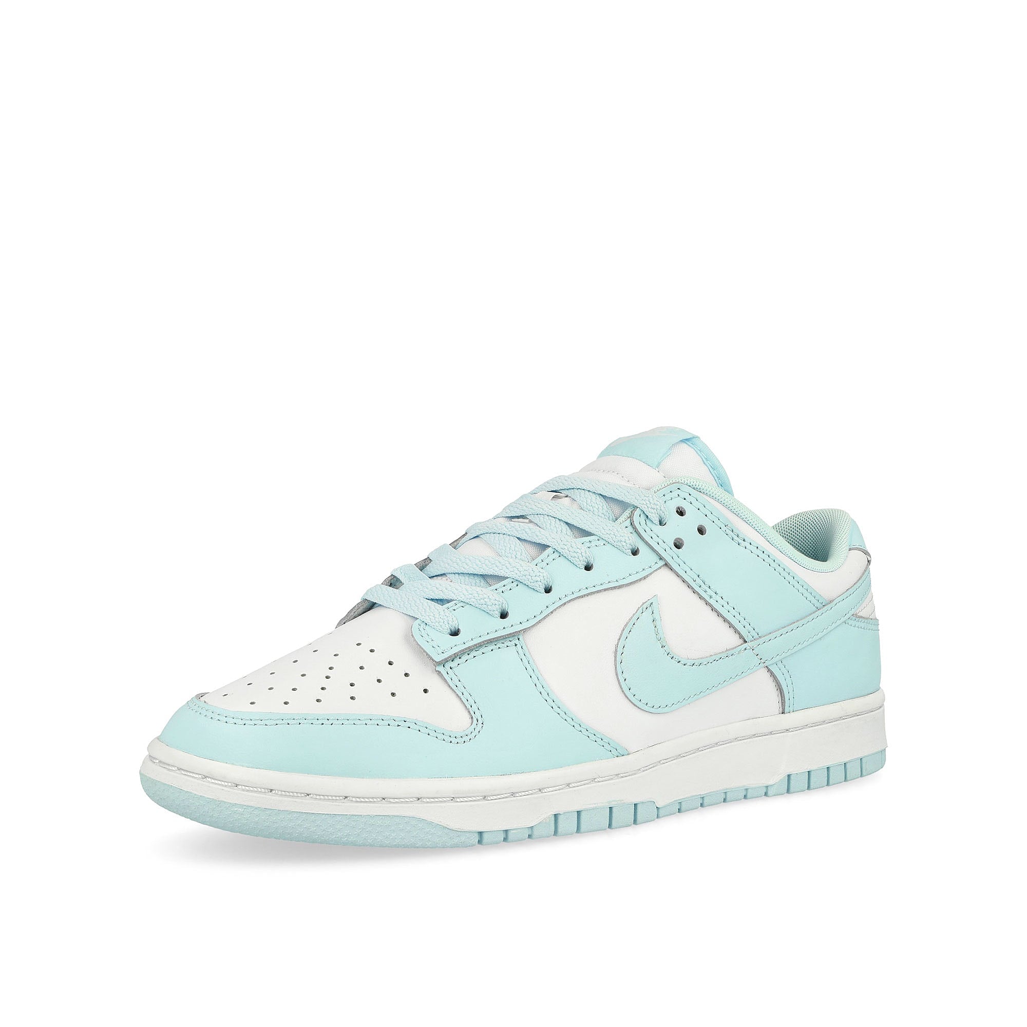 Nike Dunk Low Retro White / Glacier Blue Low Top Sneakers  Close Up | Overkill