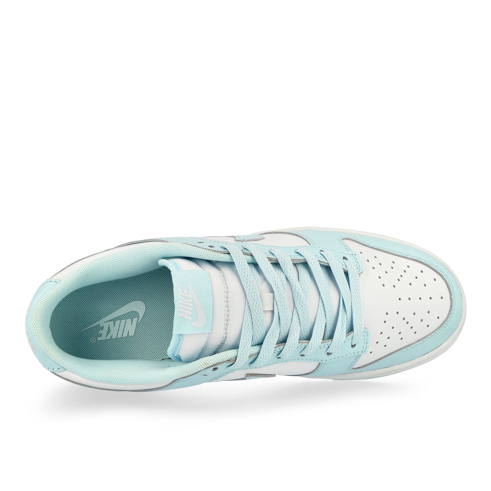 Nike Dunk Low Retro White / Glacier Blue Low Top Sneakers  Detailfoto | Overkill