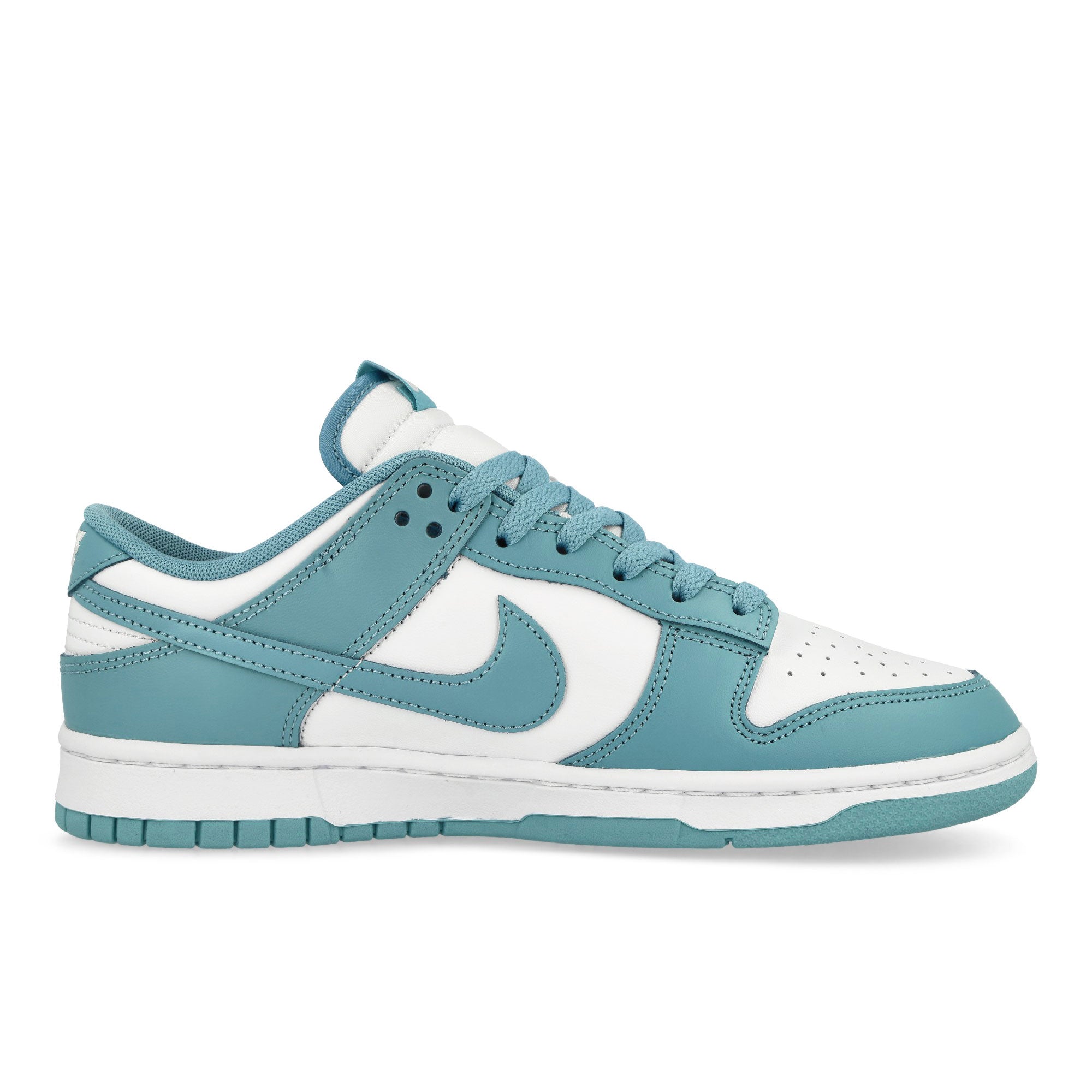 Nike Dunk Low Retro White / Denim Turquoise Low Top Sneakers  Silhouette | Overkill