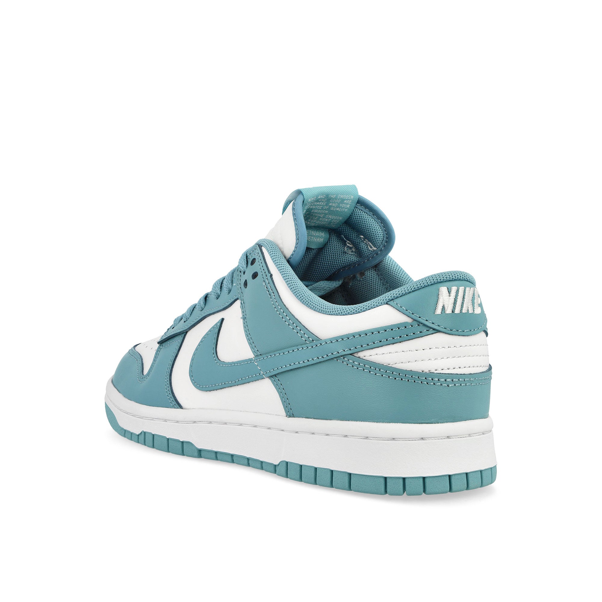 Nike Dunk Low Retro White / Denim Turquoise Low Top Sneakers  Material | Overkill