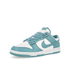 Nike Dunk Low Retro White / Denim Turquoise Low Top Sneakers  Close Up | Overkill