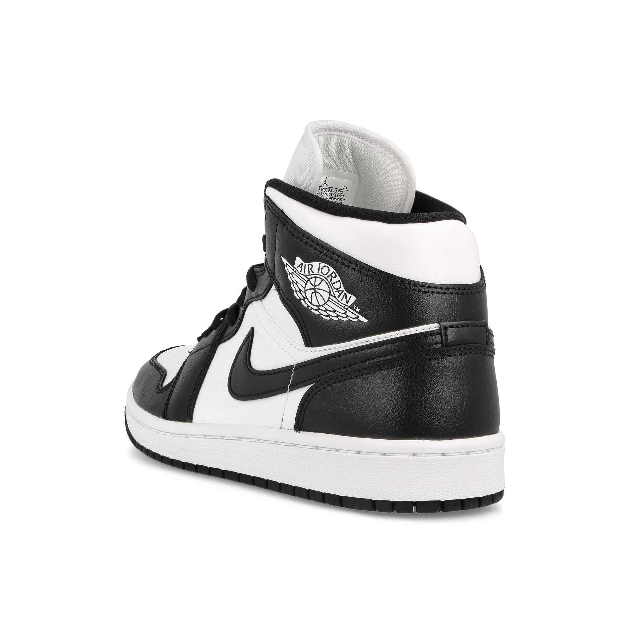 Jordan Wmns Air Jordan 1 Mid White / Black - White Mid Top Sneakers  Material | Overkill