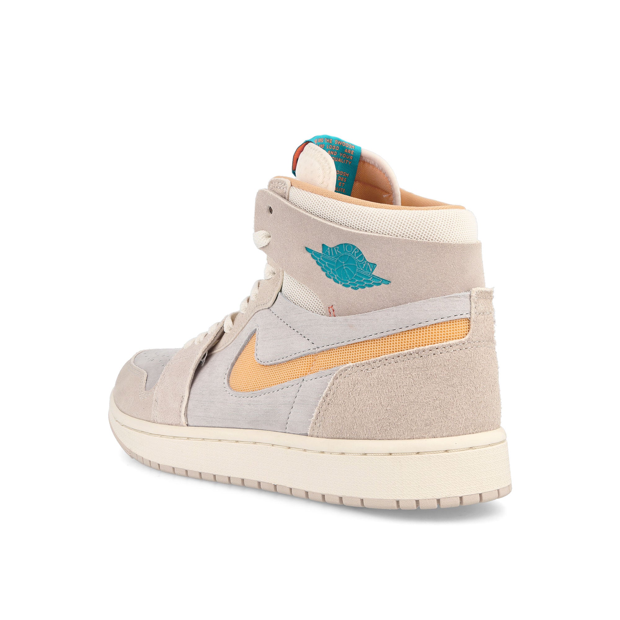 Jordan W Air Jordan 1 Zoom CMFT 2 Light Orewood Brown / Bright Citrus - Sail Sneakers  Material | Overkill