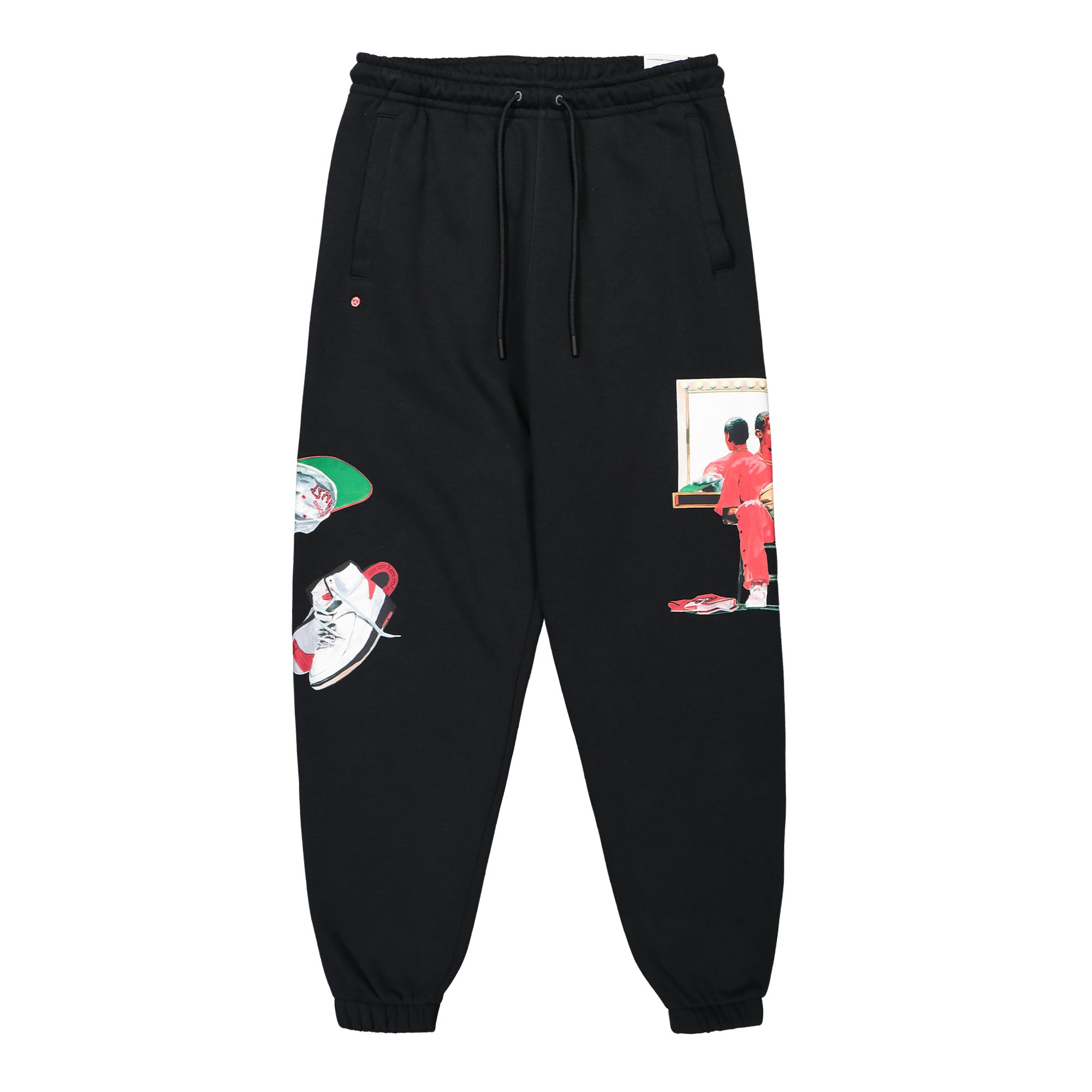 Jordan Air Jordan Fleece Pant Black / Sail / University Red Sweat & Track Pants DV1601 010 | Overkill